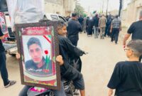 گزارش تصویری از مراسم تشییع شهید حسین ربیعی