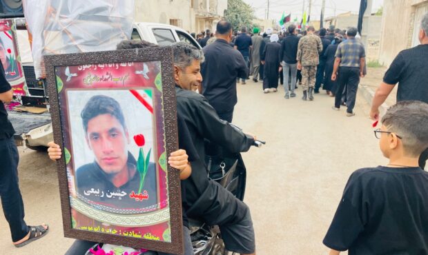 گزارش تصویری از مراسم تشییع شهید حسین ربیعی