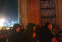 بارش سیل‌آسا نتوانست مردم بندرلنگه را از بیعت باز دارد