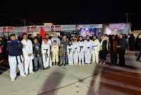حضور پرشور کاراته کاهای شهرستان بندرلنگه در اجتماعات شبانه