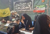 آگاه‌سازی مسئول اورژانس اجتماعی در غرفه تخصصی کودکان در تجمعات شبانه بیعت با رهبری و حمایت از انقلاب اسلامی