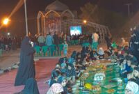 برگزاری سفره حضرت رقیه (سلام‌الله‌علیها) در اجتماع بیعت با ولایت در بندرلنگه