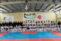 برگزاری مسابقات کاراته قهرمانی دختران شهرستان بندرلنگه به مناسبت هفته دولت